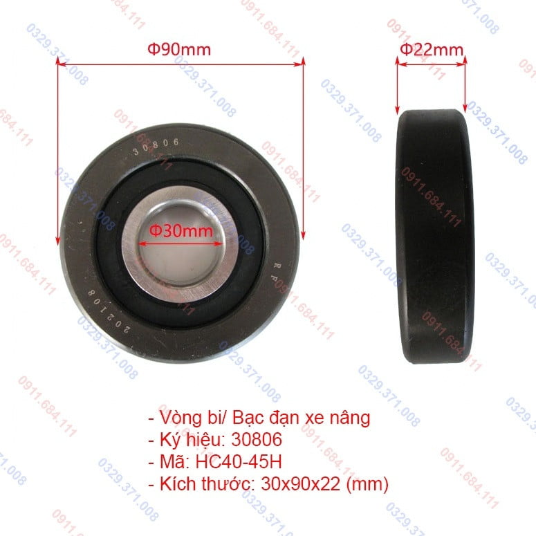 Bạc Đạn Xe Nâng 30806