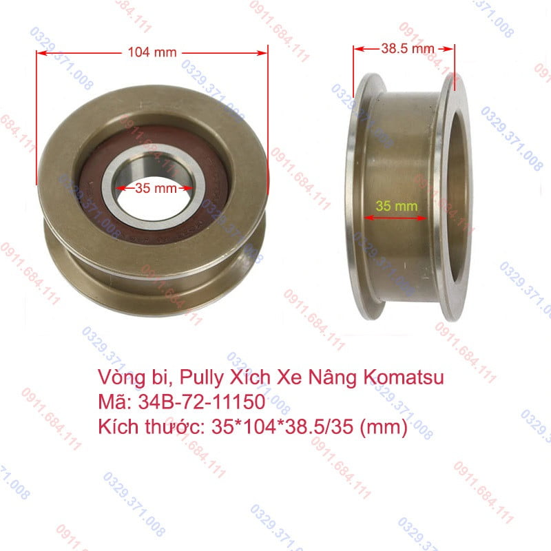 Bi Xích Xe Nâng Komatsu 34B-72-11150