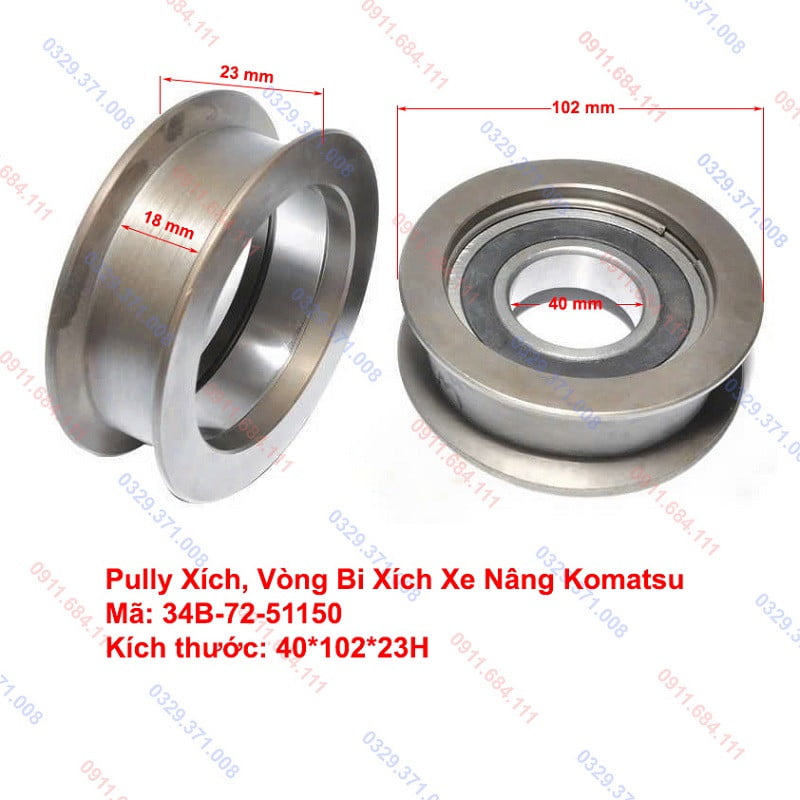 Bi xích Xe Nâng Komatsu 34B-72-51150