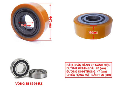 Bánh PU Xe Nâng 70x30