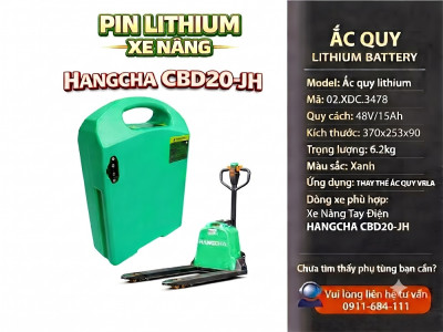Pin Lithium Xe Nâng HANGCHA CBD20-JH 48V15AH