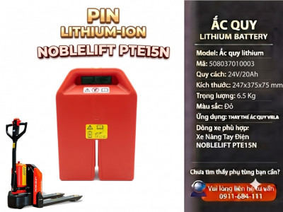 Pin Lithium xe nâng Noblelift PTE15N 24V/20Ah