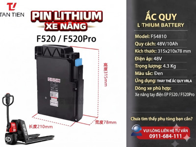 Pin Xe Nâng EP F520 48V/10Ah