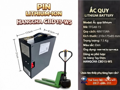 Pin Xe Nâng Tay HANGCHA CBD15-WS 48V/15Ah