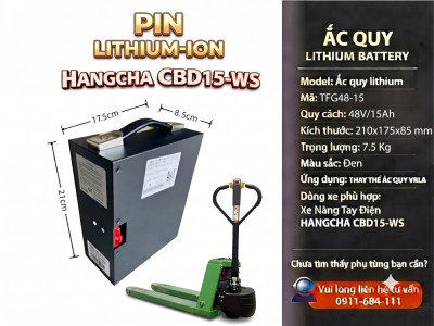 Pin Xe Nâng Tay HANGCHA CBD20-WS 48V/20Ah