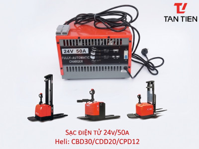 Sạc Điện Tử Xe Nâng HELI CBD30-460, CDD20-D930, CPD12-970 24V-50A