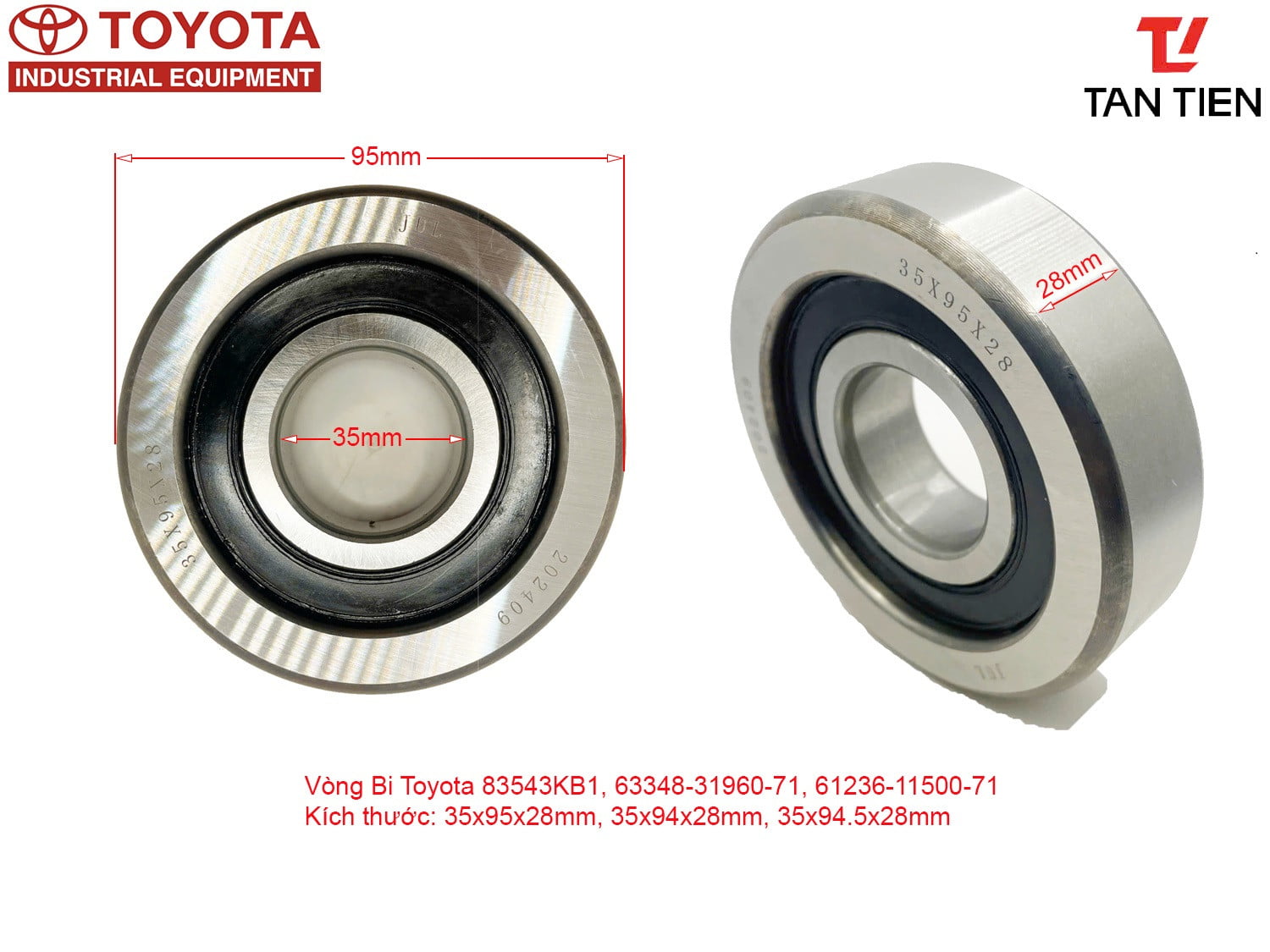 Vòng Bi Toyota 83543KB1