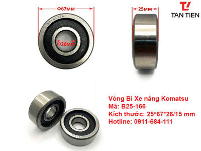 Vòng Bi Xe Nâng Komatsu B25-166