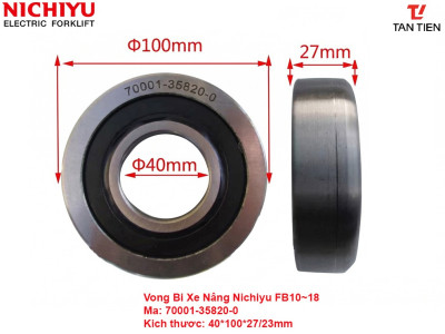 Vòng Bi Xe Nâng Nichiyu 70001-35820-0