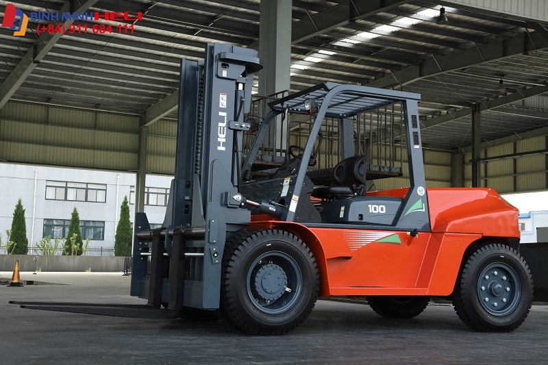 xe nâng 10 tấn heli chạy dầu