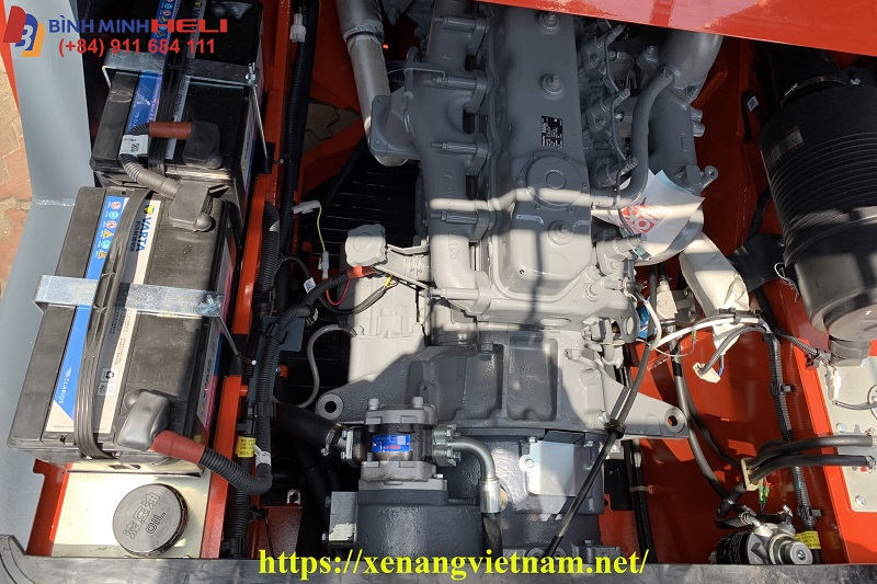động cơ Isuzu 6BG1 Trên xe nâng Heli 8.5 tấn