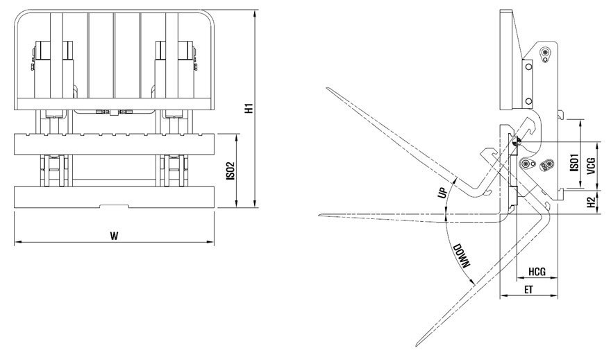 Thiết kế bộ công tác gật gù trên xe nâng