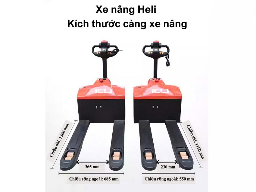 Xe Nâng Tay 2 Tấn Càng Rộng Và Càng hẹp