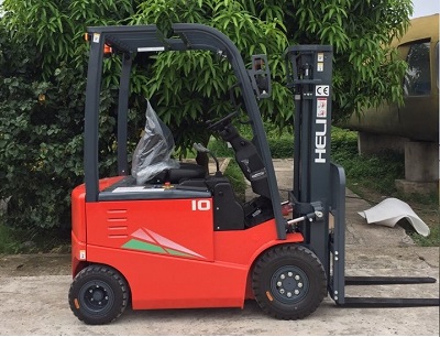 xe nâng điện ngồi lái 1 tấn hiệu heli