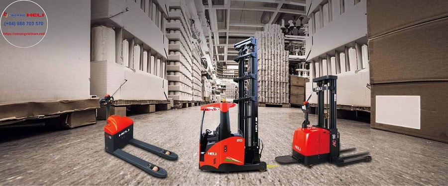 sử dụng xe nâng điện đứng lái
