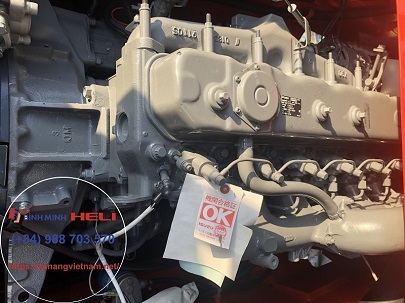 động cơ Isuzu 6BG1 xe nâng dầu heli 10 tấn