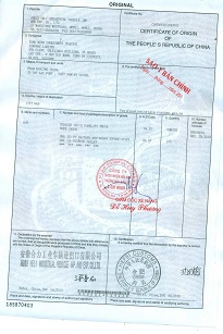 giấy chứng nhận chất lượng xe nâng