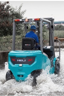 khả năng lội nước của xe nâng điện heli g2 series