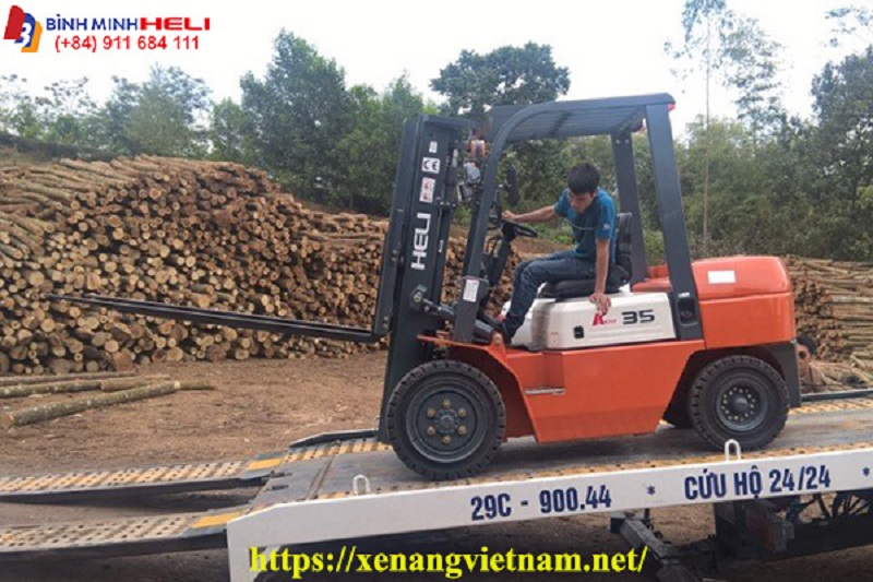 bàn giao xe nâng heli 3.5 tấn tại yên bái bàn giao xe nâng heli 3.5 tấn tại yên bái