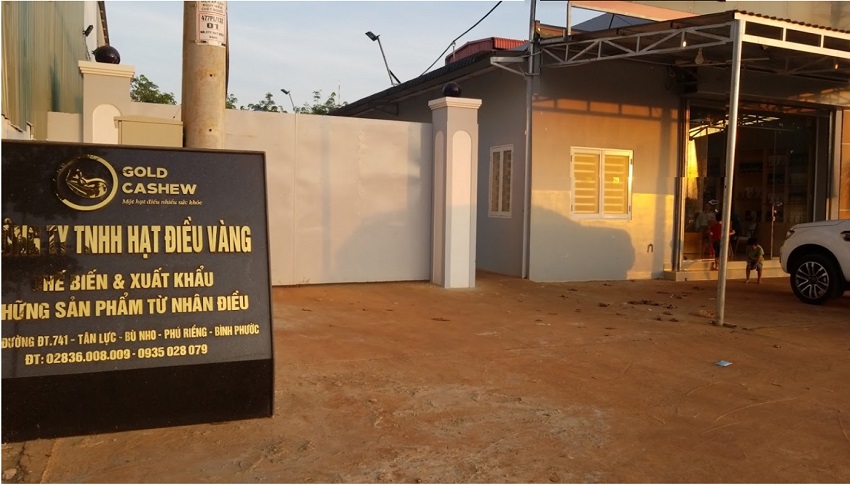 công ty tnhh hạt điều vàng công ty tnhh hạt điều vàng