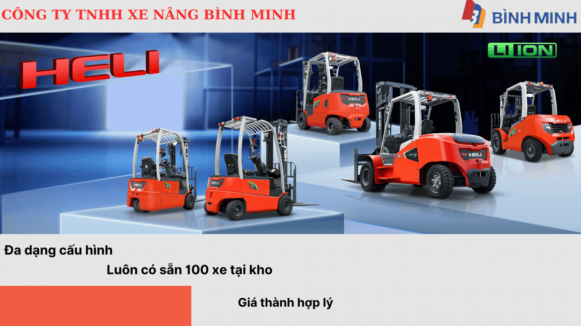 Cho Thuê Xe Nâng Điện HELI