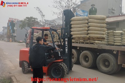 Xe Nâng Dầu Nâng Xi Măng