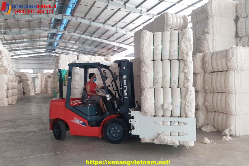 Xe Nâng Kẹp sợi, Kẹp Bông