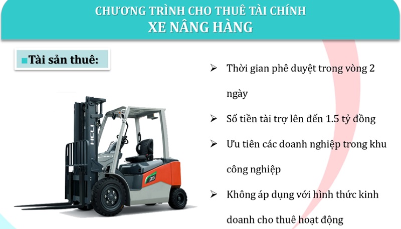 Cho Thuê Tài Chính Mua Xe Nâng HELI