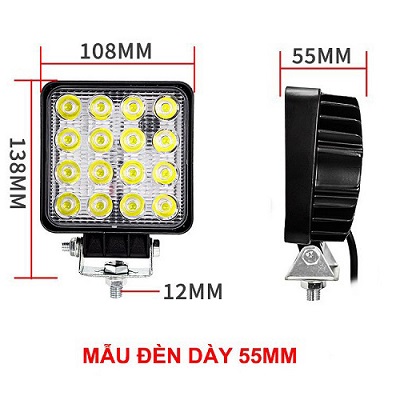 Kích Thước Đèn Chiếu Sáng Xe Nâng thông số kỹ thuật đèn chiếu sáng xe nâng