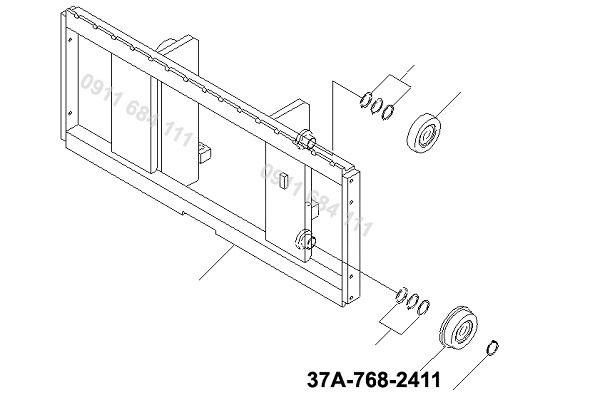 Vị Trí Lắp Đặt Bạc Đạn 37A-768-2411 Vị Trí Lắp Đặt Bạc Đạn 37A-768-2411