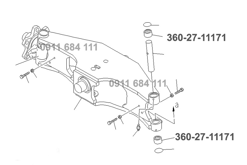 Vị trí lắp đặt Bi Kim 360-27-11171 Vị trí lắp đặt Bi Kim 360-27-11171