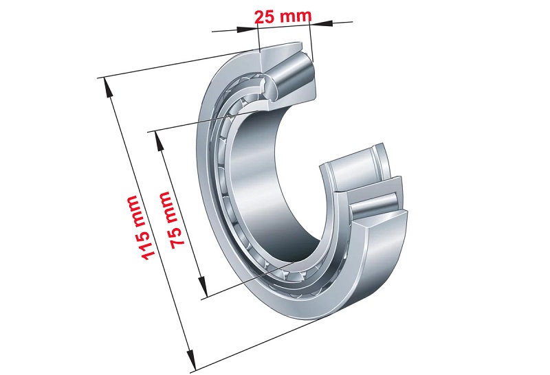 Kích thước Vòng Bi 32015 Kích thước Vòng Bi 32015