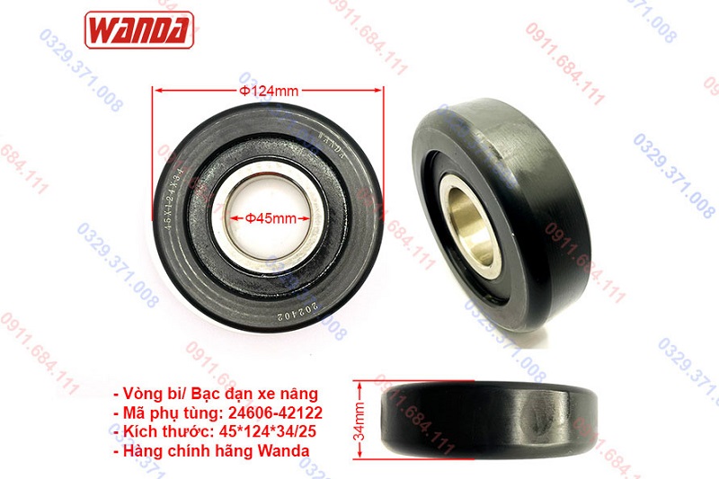 Kích Thước Vòng Bi Khung Nâng 24606-42122 Kích Thước Vòng Bi Khung Nâng 24606-42122
