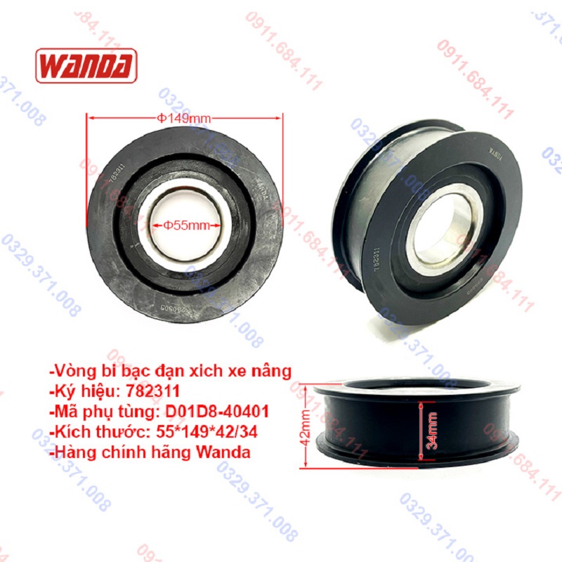 Kích Thước Vòng Bi Xích 782311 (D71Y8-40201)