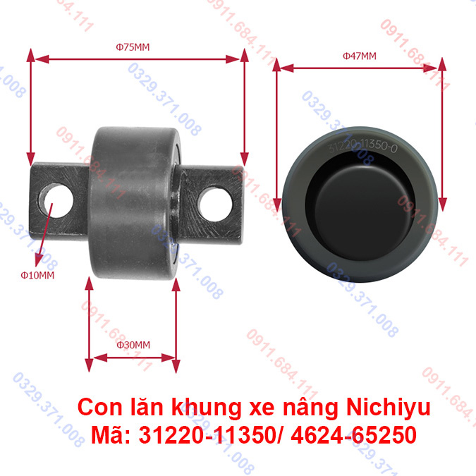 Con lăn khung nâng 31220-11350 Con lăn khung nâng 31220-11350