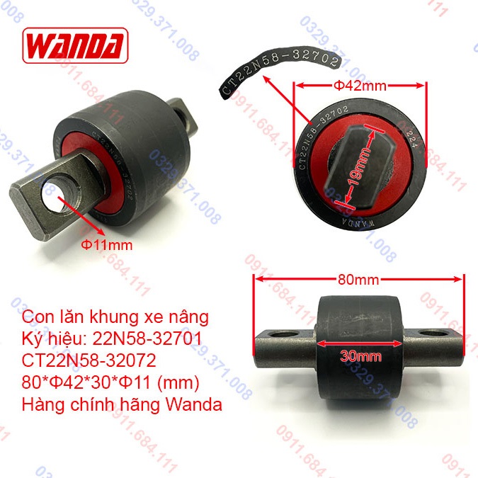 Con Lăn Khung Xe Nâng 22N58-32701