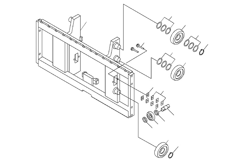 Bạc Đạn Khung Xe Nâng Komatsu