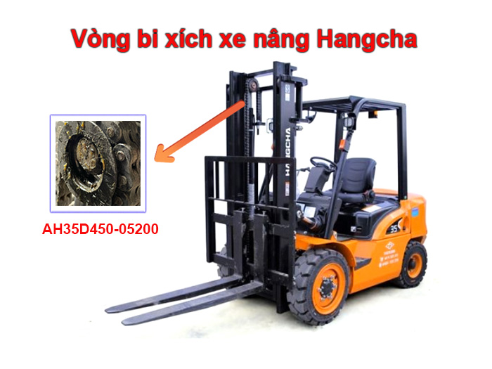 Vị Trí Lắp Đặt Vòng Bi Xích Xe Nâng AH35D450-05200 Vị Trí Lắp Đặt Vòng Bi Xích Xe Nâng AH35D450-05200