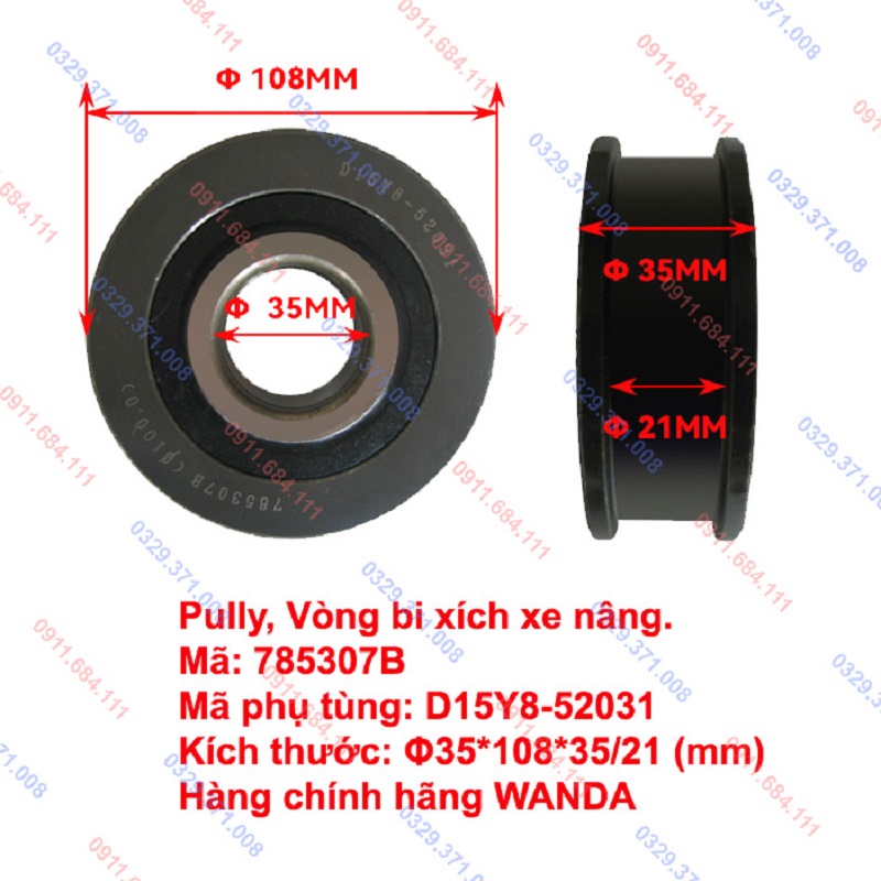 Vòng Bi Xích Xe Nâng 785307B Vòng Bi Xích Xe Nâng 785307B