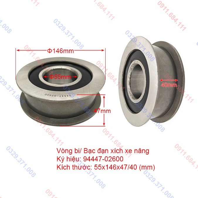 Bi Xích Xe Nâng Mitsubishi 94447-02600 Bi Xích Xe Nâng Mitsubishi 94447-02600