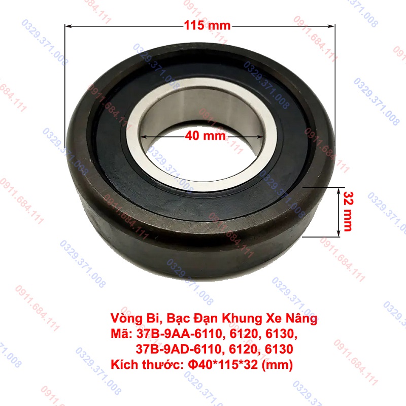 Bạc Đạn Khung Nâng 40x115x32 (mm)