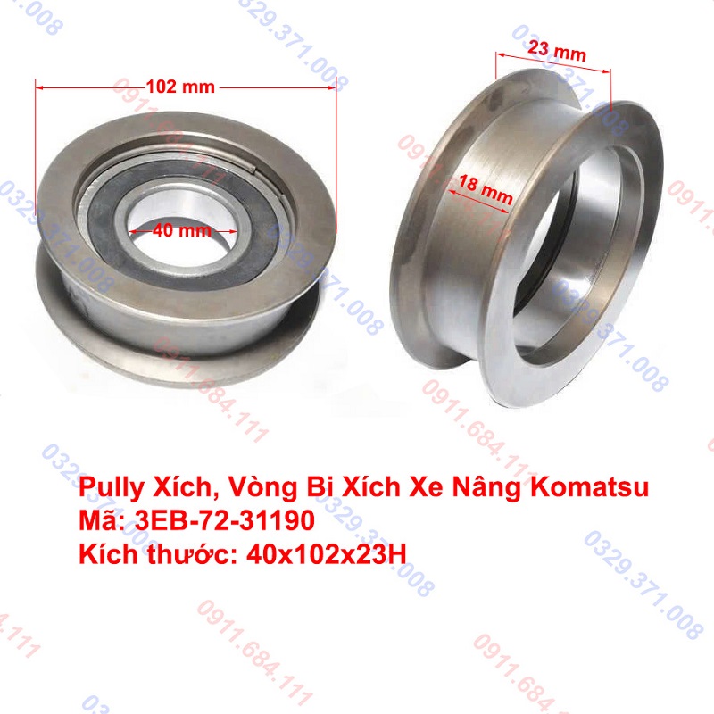 Bi Xích Xe Nâng Komatsu 3EB-72-31190