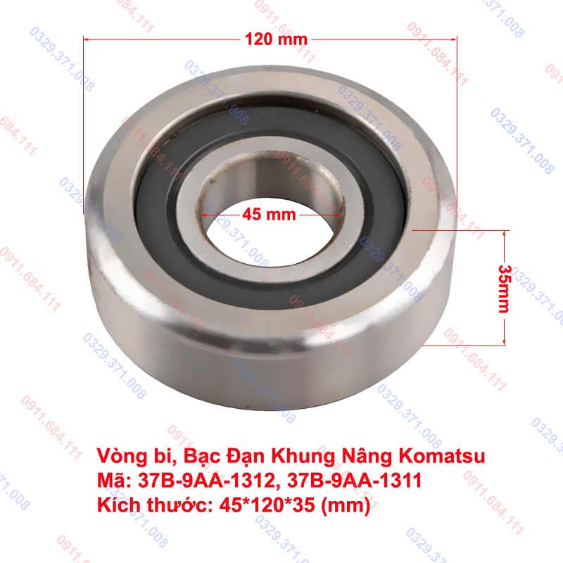 Vòng bi Xe Nâng Komatsu 37B-9AA-1312 Vòng bi Xe Nâng Komatsu 37B-9AA-1312