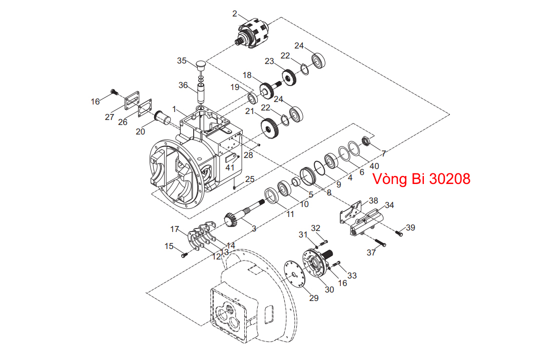 Vị Trí Lắp Đặt Vòng Bi 30208