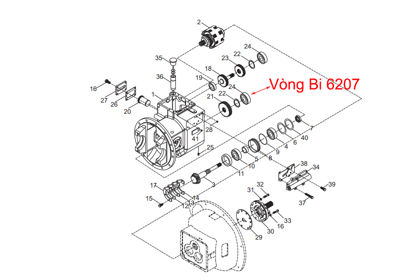 Vị Trí Lắp Đặt Vòng Bi 6207