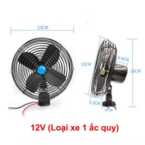 Quạt Điện 12V cho Xe Nâng Quạt Điện 12V cho Xe Nâng