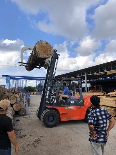 Kẹp gỗ xe nâng hàng 7 tấn