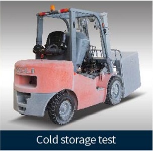 test khả năng chịu lạnh của xe nâng điện heli k2 series